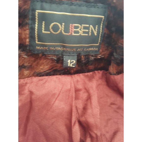 Louben Vintage faux fur animal print jacket - Picture 5 of 7